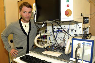 Erik Kjeang, director of Simon Fraser University's fuel cell research lab