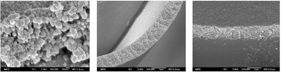 encapsulated nanoparticles layer