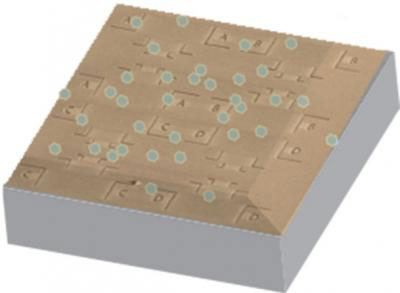 nanodiamonds seeded on a marked silicon substrate and coated with silk film