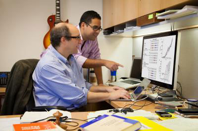 >University of Houston professor Eric Bitter (left) and Université de Montréal associate professor Carlos Silva