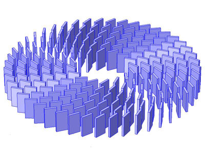 3-D schematic of an designed acoustic field rotator