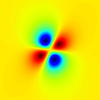 Simulated difference of X-ray diffraction pattern from randomly and uniformly aligned molecules