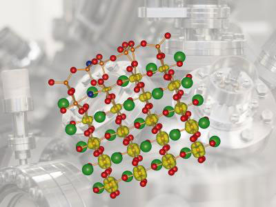 This shows the atomic structure of SrTiO3(110).