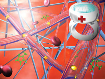 nanofiber mesh for the removal of toxins from the blood