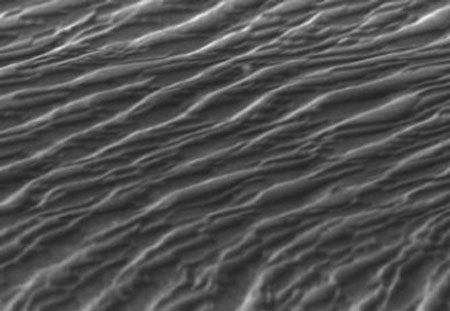 nanoscale etch pattern on diamond created by UV laser treatment