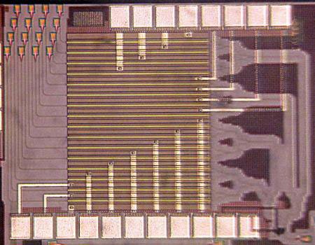 An image of Hajimiri's light-bending silicon chip
