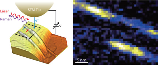 scanning tunneling microscope-based tip-enhanced Raman spectroscopy