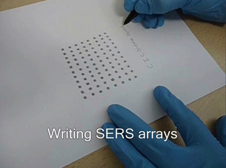 writing SERS array