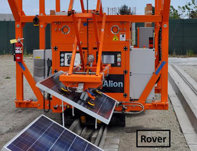 solar panel installation robot ROVER