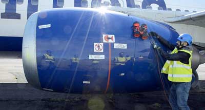 Robot used for aircraft inspection