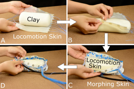 morphing robot skin