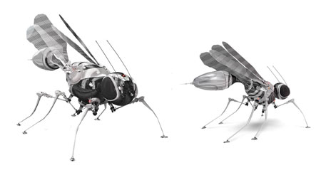Concept design of fly-robots