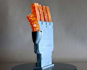 3D-printed robotic hand with hydraulically controlled fingers