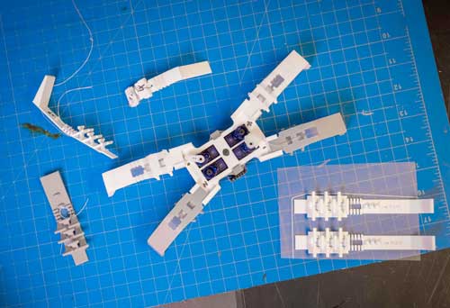 3D-printed parts for a insect-inspired robot