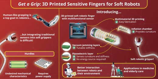 3D printable soft robotic finger