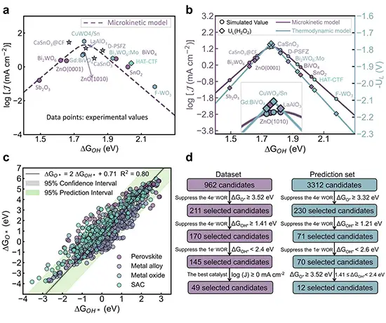 Microkinetic and Thermodynamic Volcano Models for 2e- WOR and the Catalyst Screening Process