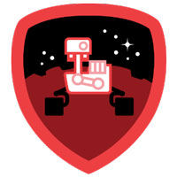 NASA Curiosity Foursquare badge