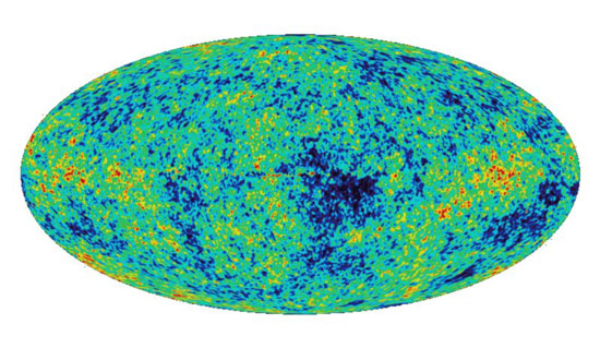 >The Planck satellite mission mapped light temperature differences on the oldest surface known — the background sky left billions of years ago when our universe first became transparent to light