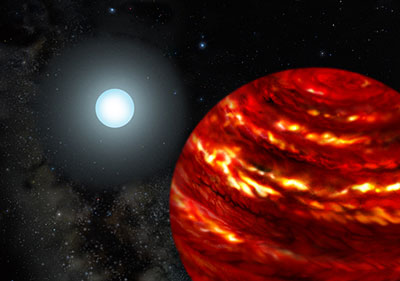 exoplanetary system with a gas-giant planet orbiting close to his parent star