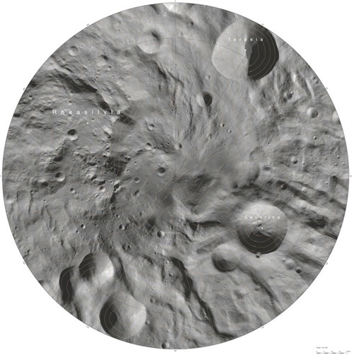 Composite image of asteroid Vesta