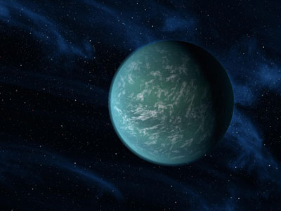  artist's conception illustrates Kepler-22b