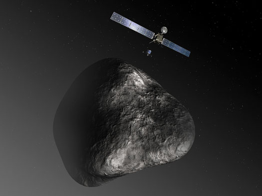 the meeting between Rosetta and the 67P/Churyumov/Gerasimenko comet