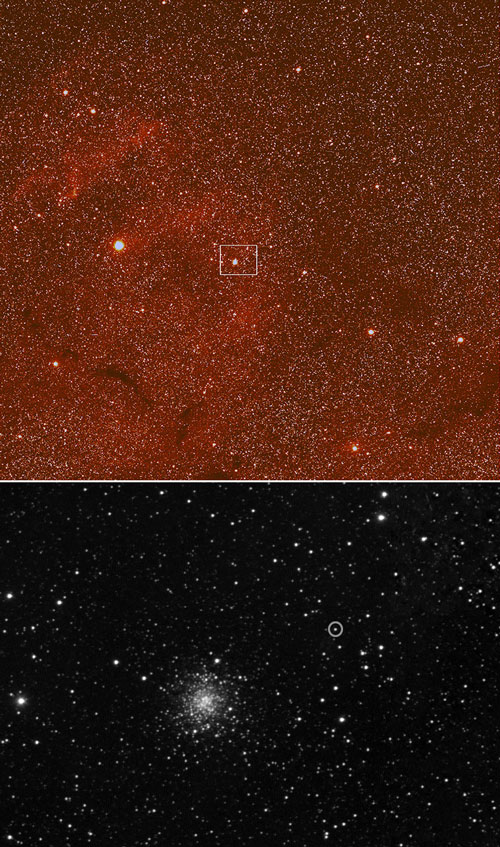 comet 67P/Churymov-Gerasimenko in constellation Ophiuchus