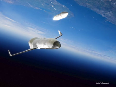 Artist's concept of DARPA's Experimental Spaceplane (XS-1) program