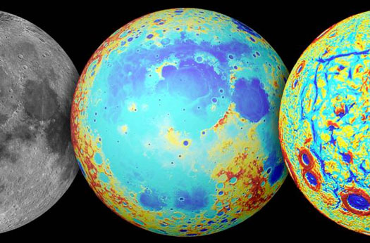 GRAIL gravity gradients of the moon
