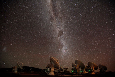 The Milky Way through the ALMA telescopic composit