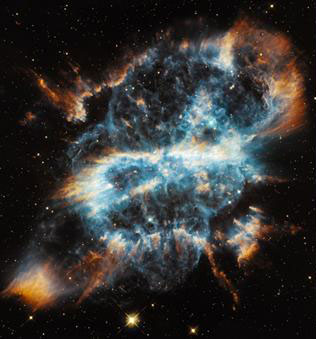 Hubble Telescope photo of an exploding star (NGC 5189)