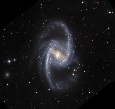 A European Southern Observatory image of the barred spiral galaxy NGC 1365