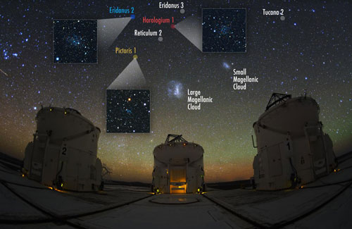 Night Sky, The Auxiliary Telescopes and The Magellanic Family