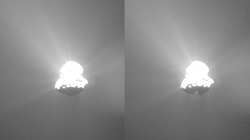 dust jet from Comet 67P/Churyumov-Gerasimenko