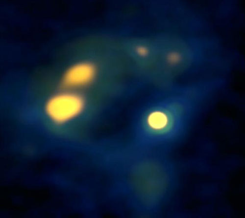 dense cores of molecular gas in the Antennae galaxies