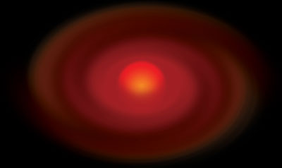 An artist's impression of a protostar