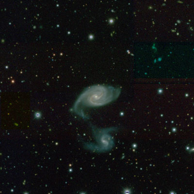 A DeCAM/DeCALs image of galaxies observed by the Blanco Telescope