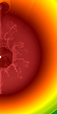 simulation of supernova SN1987A