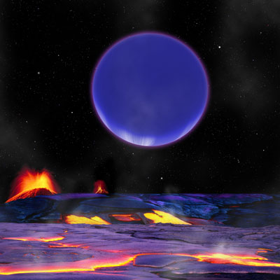 An artist’s conception of what Kepler 36c might look like from the surface of Kepler 36b