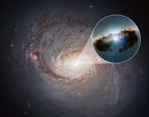 Hidden lair at the heart of NGC 1068