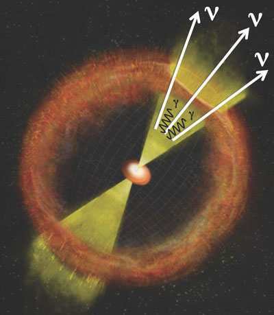 This illustration is an example of a hidden cosmic-ray accelerator