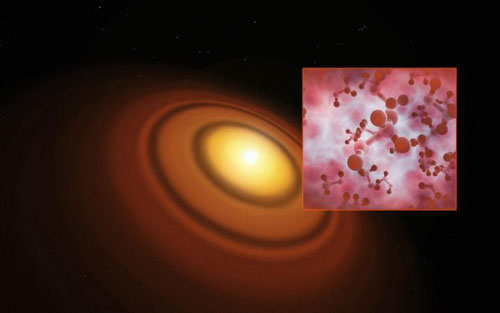 Artist's Impression of the Disc around the Young Star TW Hydrae