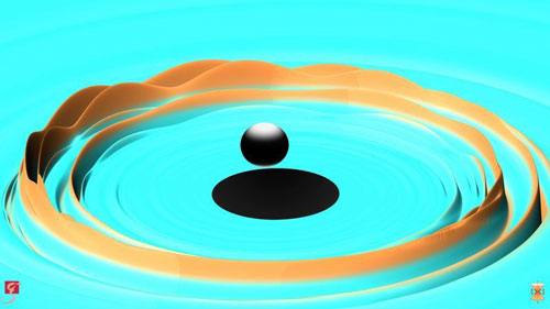 two black holes have merged into a single hole with 21 solar masses