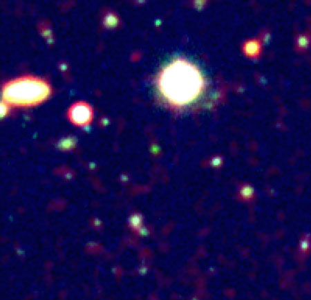 distant galaxy cluster