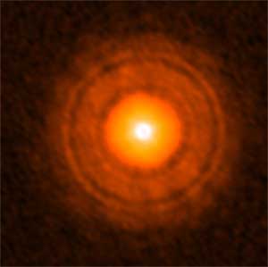 ALMA image of the disk around the young star TW Hydrae