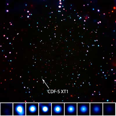 X-ray image of the Chandra Deep Field-South