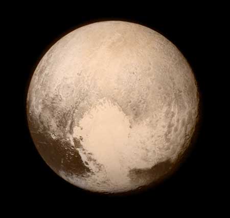 Pluto as seen by New Horizons