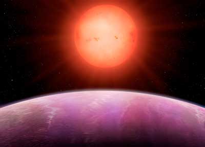 impression of sunrise on planet NGTS-1