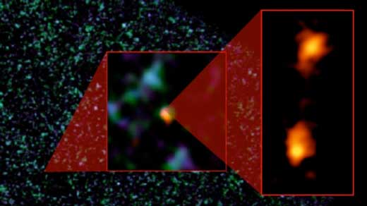Composite image of ADFS-27 galaxy pair