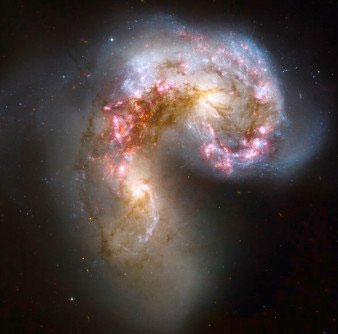 The image shows nearby emission line galaxies NCG 4038 - 4039